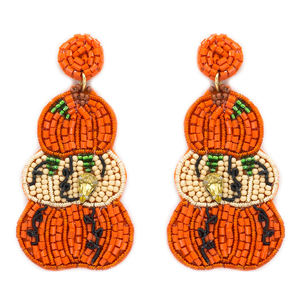 Three Pumpkin Earrings