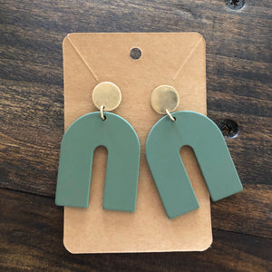 Olive Arch Earrings
