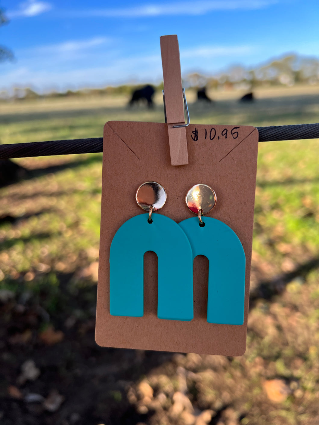 Turquoise Arch Earrings 214