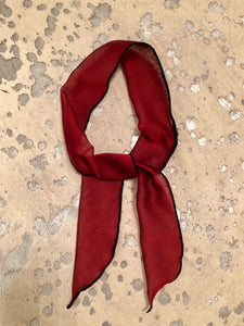 DARK RED Tie Rag