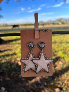 White Star Earrings 200