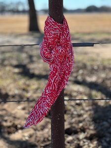 Red and White Wild Rag